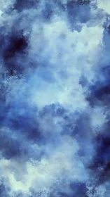 Nebulous blue cloudfield renders atmospheric depth digitally