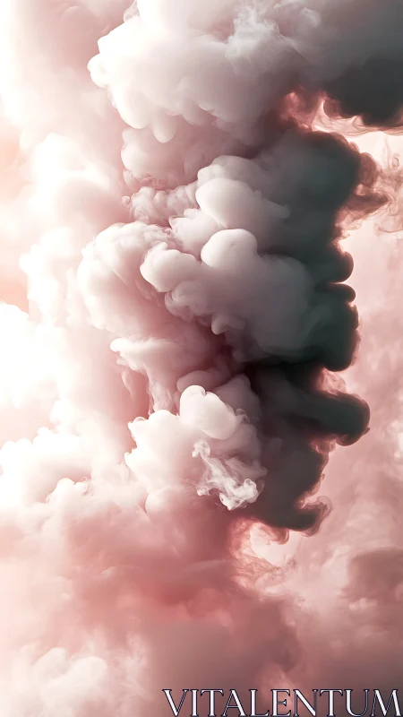 Volumetric pastel smoke plumes with high dynamic range contrast