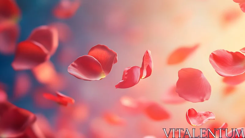 Petals in Motion: Soft-Focus Chromatic Descent.