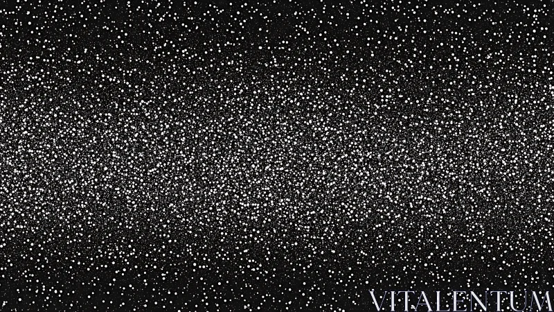 Stellar dust field spreads across dense monochrome void.