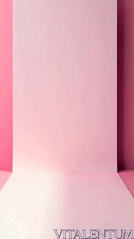 Soft pink studio sweep quietly waits for its spotlight