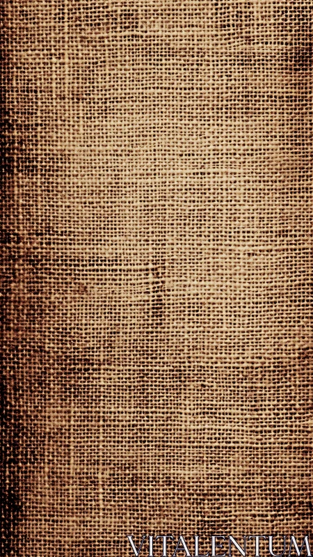 Close-up textured burlap fabric background in brown tones.