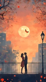 Urban Romance Beneath Molten Celestial Fire.