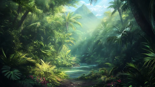 Emerald Cathedral: Where Jungle Whispers Meet Sacred Waters.