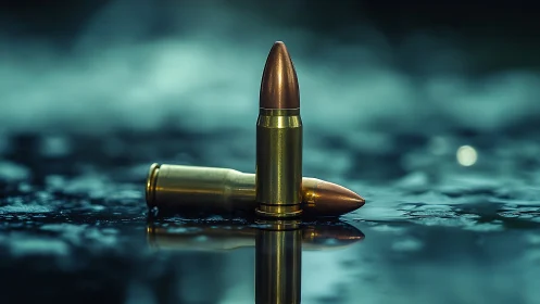 Ballistic Still Life: Ammunition Study in Tonal Contrast.