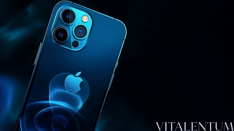 Premium Blue iPhone 12 Pro with Triple Camera System.