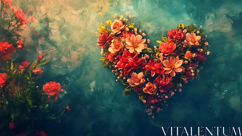 Heart of Bloom: Love Painted in Vibrant Flowers.