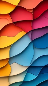 Layered colorful abstract waves in bold overlapping curves.