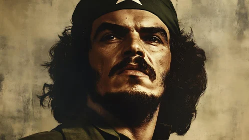 Revolutionary portrait with defiant gaze and strong chiaroscuro