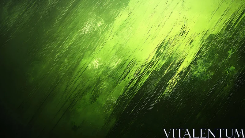 Vibrant green abstract background with bold textured brush strokes.