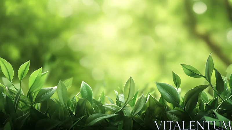 Macro foliage study with shallow depth-of-field bokeh background