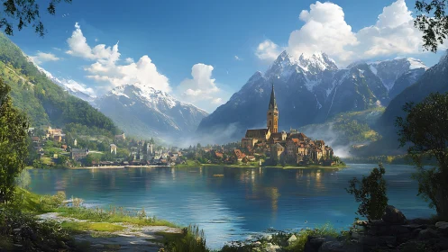 Where Alpine Dreams Collide with Crystalline Waters Below