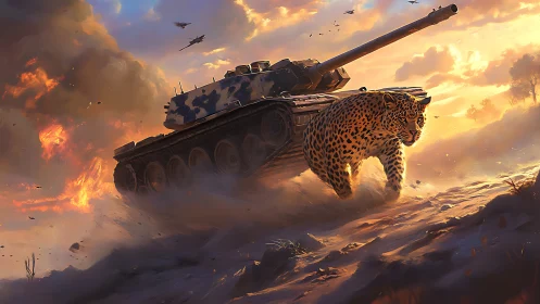 A Mighty Leopard Carries an Epic Military Tank