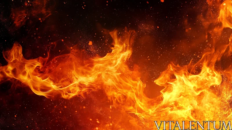 Intense Flames with Dynamic Motion and Heat Simulation.