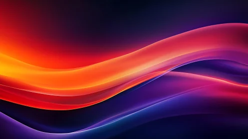 Luminous gradient waves sweep across deep twilight field.