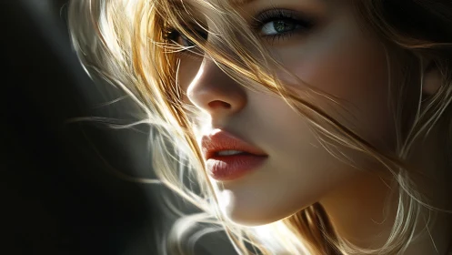 Soft golden portrait bathed in light and quiet emotion.