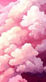 Dreamy layered pink clouds in soft digital gradients.