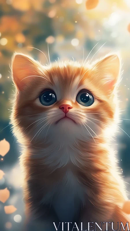 Golden-Eyed Whisker Wonder Gazes Through Luminous Dreams.