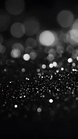 Glittering night lights sparkling softly in the dark.