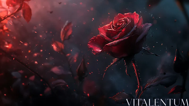 Combustible Bloom: Where Passion Burns Incandescent.