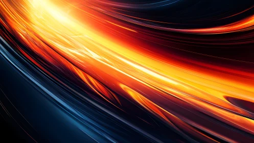 Vivid abstract light streaks in motion, digital art style.