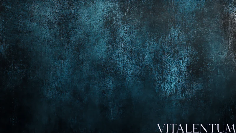Moody teal grunge texture evokes depth and quiet tension
