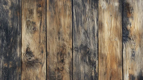 Charred rustic wooden planks with weathered grain patterns.