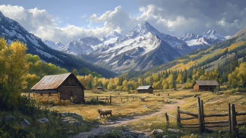 Quiet mountain cabins welcome gentle life in golden valley