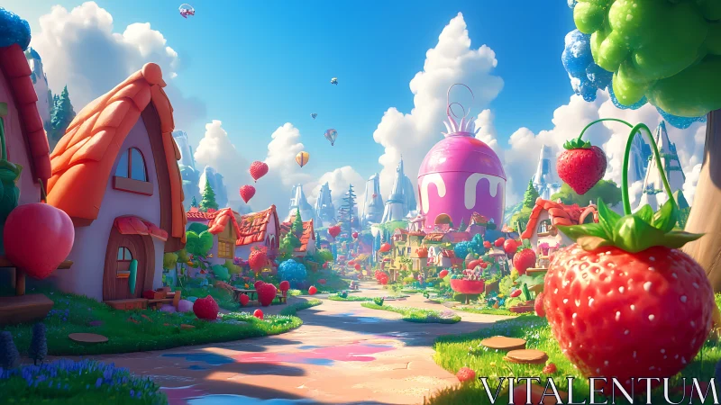 Whimsical Berry Kingdom: A Colorful Wonderland Adventure.