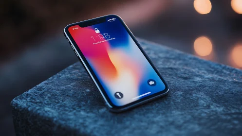 Modern Smartphone Glowing with Vibrant Digital Life.