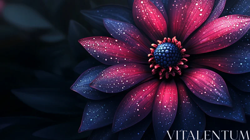 Cosmic Bloom: A Glittering Dance of Light and Color.