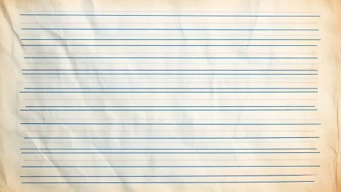 Vintage ruled notebook sheet awaiting fresh handwritten tales.