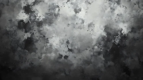 Monochrome cloud-like abstract texture in diffuse field.