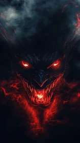 Embermaw Nightmare Grinning From a Storm of Living Fire.