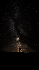 Silhouette observer aligned under dense Milky Way galactic core