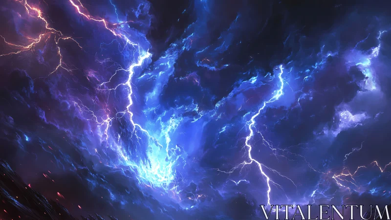 Electrified nebular stormscape renders dynamic cosmic turbulence