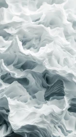 Whispering glacier folds in a paper-thin frozen dreamscape.