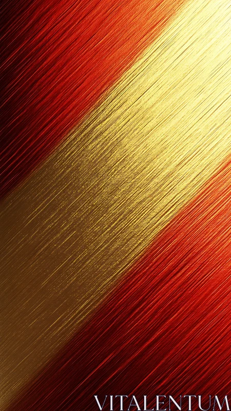 Metallic red and gold diagonal brushed texture fills frame