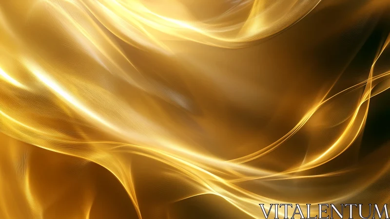 Liquid Gold Symphony: Flowing Luminescence in Motion.