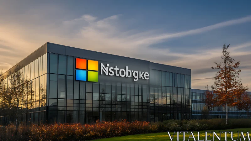 Nstobgke: A Pixelated Portal Rising From Autumn's Embrace.