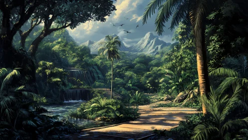 Jungle Paradise: Where Mountains Meet Emerald Dreams.