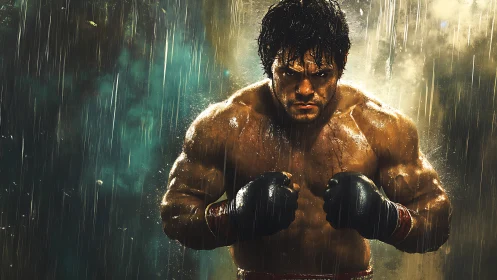 Storm-Soaked Champion Wears Defiance Through Torrential Rain