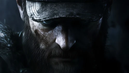 Weathered wanderer in shadow, carrying stories in his eyes.