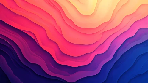 Sunset waves of color flowing through layered dreams.