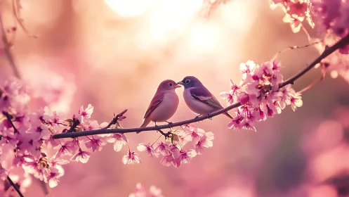 Two Hearts, One Blossoming Branch.