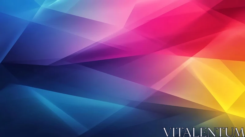 Vibrant abstract geometric background with colorful gradients.
