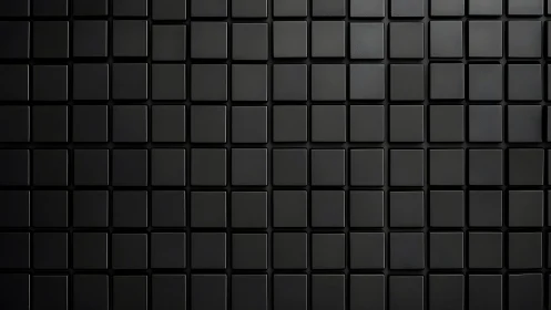 Gentle black square tiles form a calm geometric backdrop
