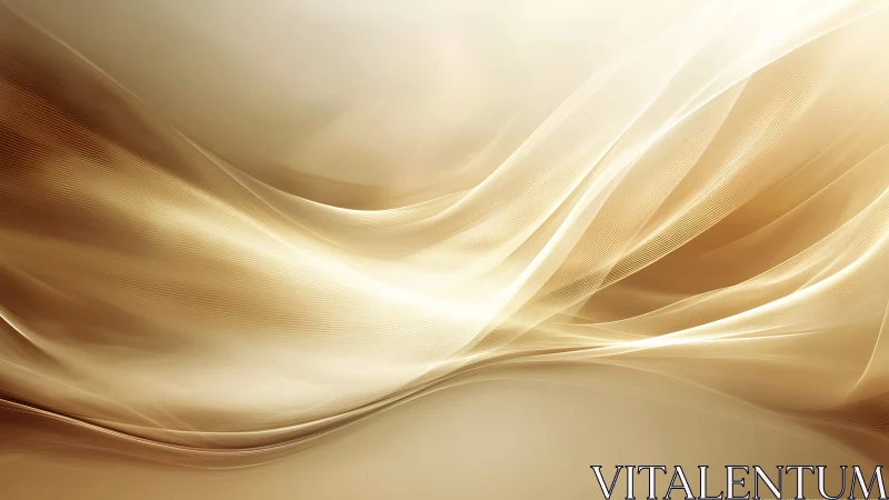 Parametric golden wavefronts with luminous fluid gradients.