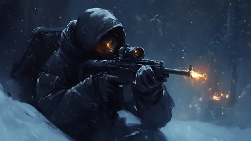 Frost-Bitten Sharpshooter: Winter's Silent Executioner.
