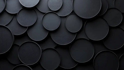 Midnight circles quietly stack into a soft geometric storm